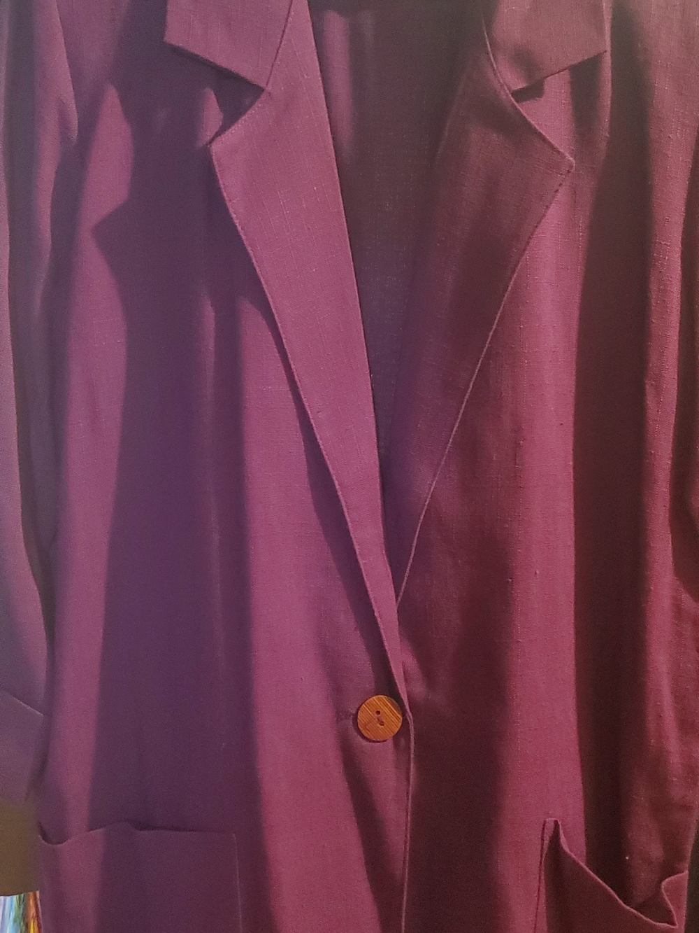 Women's Plum Single-Button Blazer